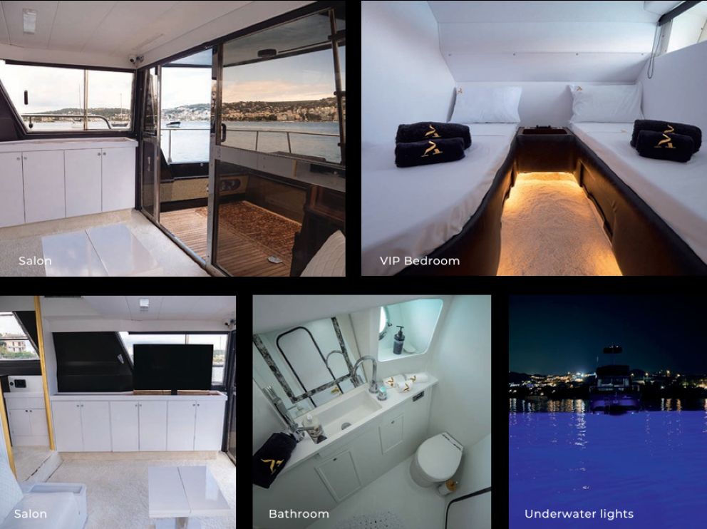 Day cruise from Athens to Hydra, Poros, Spetses– private yacht 18 guests